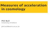 Measures of acceleration in cosmologycosmo/Talks/bull.pdf · For acceleration, need dark energy or cosmological constant. Hubble diagram acceleration Fit FLRW distance-redshift relation