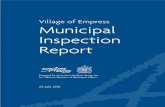 Village of Empress Municipal Inspection Reportmunicipalaffairs.alberta.ca/.../Empress_Inspection_Report_2011_07_… · September 3, 2010 and the 2008 statements on December 21, 2010.