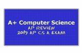 Visit us at - A+ Computer Science - Computer Science ... · -work through the test more than once-use the test to take the test-work more time intensive problems last-bubble answers