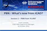 PBN - What’s new from ICAO?€¦ · Learning Packages PBN Overview • Module 1 & 2 Operational Approval Airspace Design . 10 • Operational Approval • Airspace Concept PBN Symposium