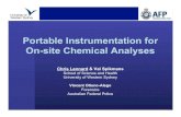 Portable Instrumentation for On-site Chemical Analysesnemc.us/docs/2015/presentations/Mon-Field Analytical Chemistry-14.… · - Australian Embassy bombing, Jakarta 2004 (10 dead)