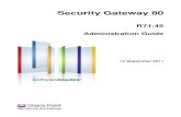 Security Gateway 80 - downloads.checkpoint.com€¦ · R75 and higher versions Note - Currently the new Security Gateway 80 R71.45 features that require central management (Large