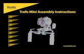 Trafo Mini Assembly Instructions · Trafo Mini Instructions de montage Système de follow-focus Instructions de montage 1. Montez l'adaptateur en métal à la bague ajustable –