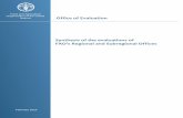 Synthesis of the evaluations of FAO’s Regional and ... RO SRO Eval… · Synthesis of the evaluations of FAO’s Regional and Subregional Offices viii and of Technical Officers/FAO