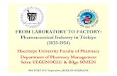FROM LABORATORY TO FACTORY: Pharmaceutical Industry in ...histpharm.org/40ishpBerlin/L90P.pdf · FROM LABORATORY TO FACTORY: Pharmaceutical Industry in Türkiye (1833-1954) In 1909
