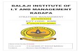 BALAJI INSTITUTE OF I.T AND MANAGEMENT KADAPA 2.5 UNITS.pdf · Strategic Analysis and Choice: Tools and techniques- Porter's Five Force Model, BCG Matrix, GE Model, SWOT Analysis