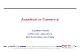 Accelerator Summary - Virginia Techkimballton/gem-star/workshop/presentations/kra… · 1st International Workshop on Accelerator Driven Sub-Critical Systems and Thorium Utilization.