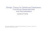 Design Theory for Relational Databases: Functional ...cs5530/Lectures/fds.pdf · and Normalization Juliana Freire Some slides adapted from L. Delcambre, R. Ramakrishnan, G. Lindstrom,