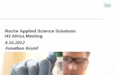 8.10.2012 Jonathan Keytel€¦ · Custom Biotech and bioreagents. 3 Roche Applied Science Solutions for scientific research across three areas Genomic Research Cell Analysis Genome