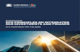INTRODUCING CFO PRINCIPLES ON INTEGRATED SDG …€¦ · 21.09.2020  · financial investments towards effective private-sector solutions for the SDGs. We invite CFOs of all our peer