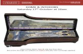 HOME & INTERIORS Saturday 17th October at 10am 17th... · Live bidding via our website. ... £60 by antiques expert and presenter ... the auction starts, and then you can bid live.