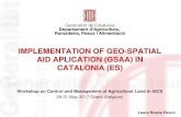 IMPLEMENTATION OF GEO-SPATIAL AID APLICATION (GSAA) IN ... · GUIDELINE 1) Introduction 2) Management of GSAA 2.1 Geo-spatial aid application form from the previous year is provided