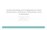 Understanding and Engaging the Next Generation€¦ · Understanding and Engaging the Next Generation of Donors, Volunteers and Employees 2015 NONPROFIT SUMMIT NOVEMBER 9, 2015 COURTNEY