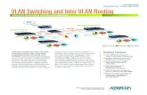 Featuring VLAN Switching and Inter-VLAN Routing ... Switch… · VLAN trunking to an upstream switch like the NetVanta 1544, which is "half-rack" in size, for multi-layer switching,