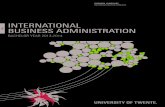 INTERNATIONAL BUSINESS ADMINISTRATION€¦ · International Business Administration (IBA) ist ein dreijähriger, durch das European Programmes Accreditation System (EPAS) akkreditierter,