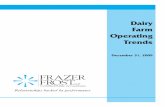 Dairy Farm Operating Trends - Frazer LLP€¦ · This report includes a comparison of the results in the regions listed above for the year ended December 31, 2009 both on a per hundredweight