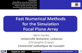 Fast Numerical Methods for the Simulation Focal Plane Arraypaf2016.oa-cagliari.inaf.it/files/Presentation_PAF2016_Sarkis_public.… · Focal Plane Array Rémi Sarkis Université Antonine,