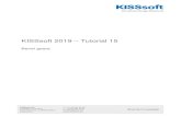 KISSsoft 2019 Tutorial 15 · Bevel gear calculation report, section 1, tooth geometry 2.3 Calculation of static strength Differential bevel gears are normally calculated with static