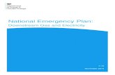 National Emergency Plan - gov.uk · National Emergency Plan – Downstream Gas & Electricity 8 Authorities and the European Commission for gas emergencies. Typical membership of an