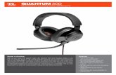 Hybrid wired over-ear gaming headset with flip-up mic · Sound is Survival. Step up your game with superior audio. JBL Quantum 300 wired headset creates a new level of immersion thanks