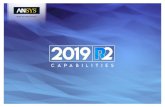 ANSYS Capabilities 2019 R2 - shirsh.com · FLUIDS FLUENT CFX POLYFLOW FORTE FENSAP-ICE AIM CHEMKIN ENTERPRISE • Fully Support Limited Capability Requires more than 1 product (see