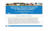 Meeting #37 Slides - aspe.hhs.gov · Molecular Pathogenesis and Pathophysiology of Alzheimer's Disease $51 (12%) Diagnosis, Assessment and Disease Monitoring Translational Research