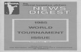 WORLD TOURNAMENT ISSUE - NHPA · Ellis Cobb, Editor . NATIONAL OFFICERS Dave Loucks, 36 8 Nevar Ct., Rancho Murieta Ca, . 95683 President Earl Winston, Rte 2, Lamonte, Mo . 6533 7