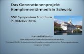 Das Generationenprojekt Komplementärmedizin Schweiz€¦ · Explore: The Journal of Science and Healing. 2011;7/3:175-87 . Evaluation im Kontext der Evidence-based Medicine (Kienle