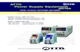ATTO Power Supply Equipment series€¦ · AE-8155 myPowerⅡ300 myPowerⅡ500 Small / Lightweight type For Electrophoresis & Blotting. Multifunctional/ High spec type “PowerStation”