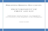 PROCUREMENT OF FIRST AID KIT - piamo.gov.ph Documents-Firs… · the 2016 Revised Implementing Rules and Regulations (IRR) of Republic Act (RA) 9184. The Bidding Documents shall clearly