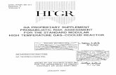 DOE-HTGR-86-011, Rev. 3, Vol. 2, Supplement Probabilistic ... · PLANT RESPONSE AND SYSTEM RELIABILITY MODELS 7. ACCIDENT FREQUENCY ASSESSMENT 8. ACCIDENT CONSEQUENCES •• 9. RISK