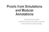 Proofs from Simulations and Modular Annotations€¦ · discrepancy of the system if for any two states 𝜃1 and 𝜃2∈Θ, For any , V𝜉𝜃, ,𝜉𝜃′, ≤ |𝜃−𝜃′|,