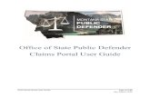 Office of State Public Defender Claims Portal User Guidepublicdefender.mt.gov/Portals/61/Forms/AllContractors/OPD Claims … · OPD’s Pre-Approval and Claims Procedure. as well