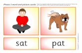 sat pat k · Activity outlined in DfES ‘Letters and Sounds’ publication (see page 59). doll laptop. k Phase 2 word and picture cards Phase Two suggested words with accompanying