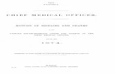 CHIEF MEDICAL OFFICER.€¦ · 1875. victoria. chief medical officer. rbturn of diseases and deaths in the v arious establishments under the charge of the chief medical officer, for