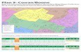 Plan 9-Cowan/ Boone / Mapa Preliminar · Plan 9–Cowan/Boone. BAC’s Preliminary Recommendation Boundary Map/ M. apa Preliminar . de la Zona de Asistencia Para la Recomendación