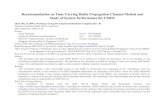Recommendation on Time Varying Radio Propagation Channel ... · Study of System Performance for LMDS IEEE 802.16 (BWA Working Group) Presentation Submission Template (Rev. 8) Document