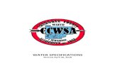 WATER SPECIFICATIONS - CCWSA€¦ · 30.04.2018  · SECTION W300 - DESIGN CRITERIA PAGE W301. General W300-1 W302. Water Supply (All Water Supply Systems) W300-1 W303. Water Main