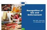 Recognition and Protection of GIs · Application of registration to EU Member State (scrutiny incl. national opposition process) – Art. 49, R. (EU) No 1151/2012) EU Member State