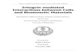 uni-regensburg.deepub.uni-regensburg.de/10555/1/061228.pdf · Integrin-mediated Interactions between Cells and Biomimetic Materials 5 Table of Contents Chapter 1 Introduction and