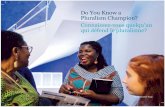 Do You Know a Pluralism Champion? Connaissez-vous quelqu ...€¦ · Le Prix mondial du pluralisme reconnaît et soutient d’extraordinaires organisations, individus, entreprises