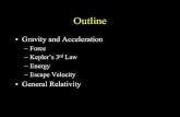 Gravity and Acceleration - astro.wisc.edumorsony/150/lectures/Lecture4_Gravity.pdf · • Gravity is a “force” – causes acceleration or deceleration (= negative acceleration)