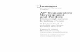AP Comparative Government and Politics Democratization ... · AP® Comparative Government and Politics Democratization Briefing Paper G. Bingham Powell, Jr. University of Rochester