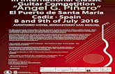 Guitar ComRetition El Puerto de Santa María Cadiz Spain ... competition Spain.pdf · Angel G. Piñero will give a free MASTER CLASS on technique and interpretation to the participants.