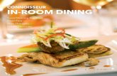 CONNOISSEUR IN-ROOM DINING · HK$ 101 Fresh bakery and pastry 95 your selection of breakfast rolls, soft rolls, toasts, croissants whole wheat croissants Danish pastries, brioches,