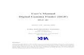 User's Manual Digital Gamma Finder (DGF)warr/doc/DGF4C_user304.pdf · User's Manual Digital Gamma Finder (DGF) DGF-4C Version 3.04, January 2004 X-Ray Instrumentation Associates 8450