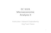 EC 3101 Microeconomic Analysis II€¦ · Week 1Course Overview; Intertemporal Choice, Ch.10 Week 2Uncertainty, Ch. 12 Week 3 Exchange, Ch.31 Week 4 Monopoly, Ch.24 Week 5 Monopoly,