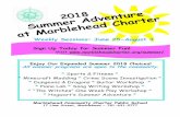 Summer Adventure at Marblehead Charter 2018 · Students will learn and use the tools of music theory, song form, and lyric writing exercises to create and develop expression through