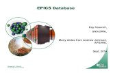 2 EPICS Database - controlssoftware.sns.ornl.gov EPICS... · EPICS Database Kay Kasemir, SNS/ORNL Many slides from Andrew Johnson, APS/ANL Sept. 2014 . 2 Managed by UT-Battelle ...