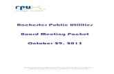 Rochester Public Utilities Board Meeting Packet October 29 ... · ROCHESTER PUBLIC UTILITIES A/P Board Listing By Dollar Range For 09/15/2013 To 10/15/2013 Consolidated & Summarized